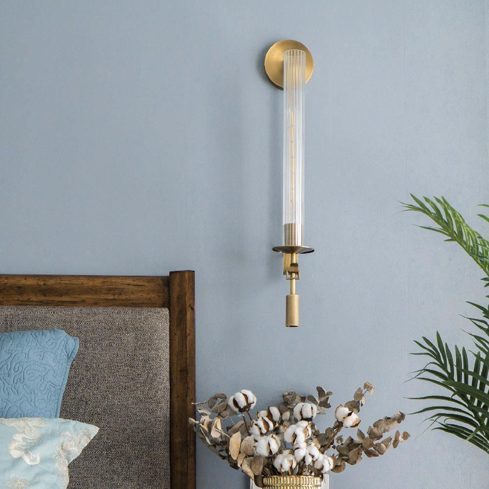 Kristy Glass Indoor Wall Lamp Farmhouse - Letslighting