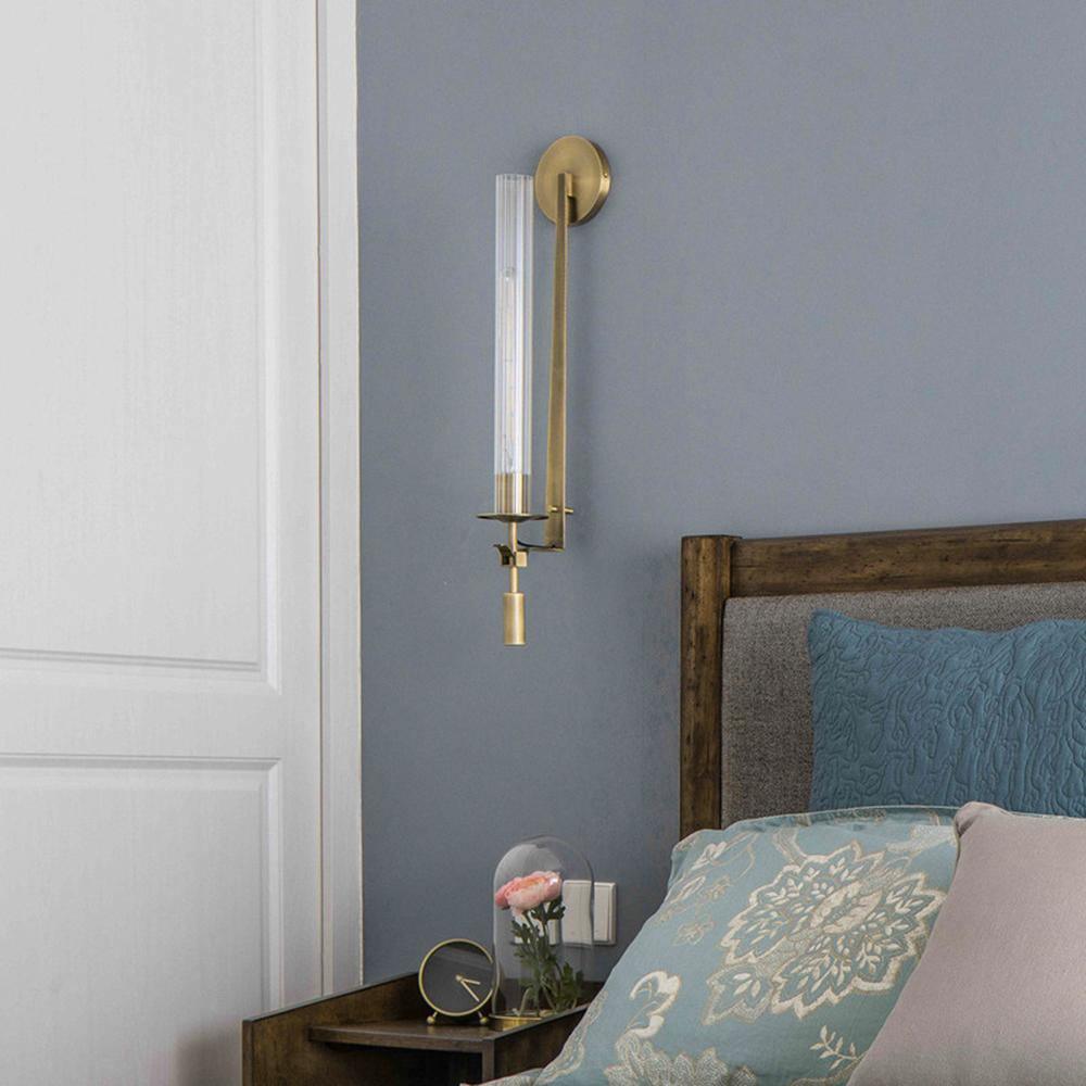 Kristy Glass Indoor Wall Lamp Farmhouse - Letslighting