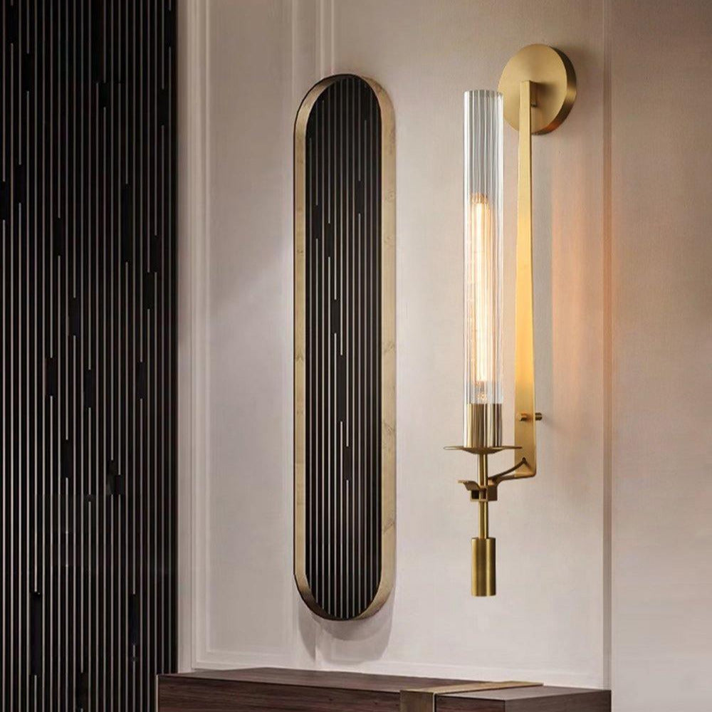 Kristy Glass Indoor Wall Lamp Farmhouse - Letslighting