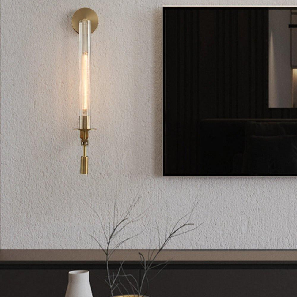 Kristy Glass Indoor Wall Lamp Farmhouse - Letslighting