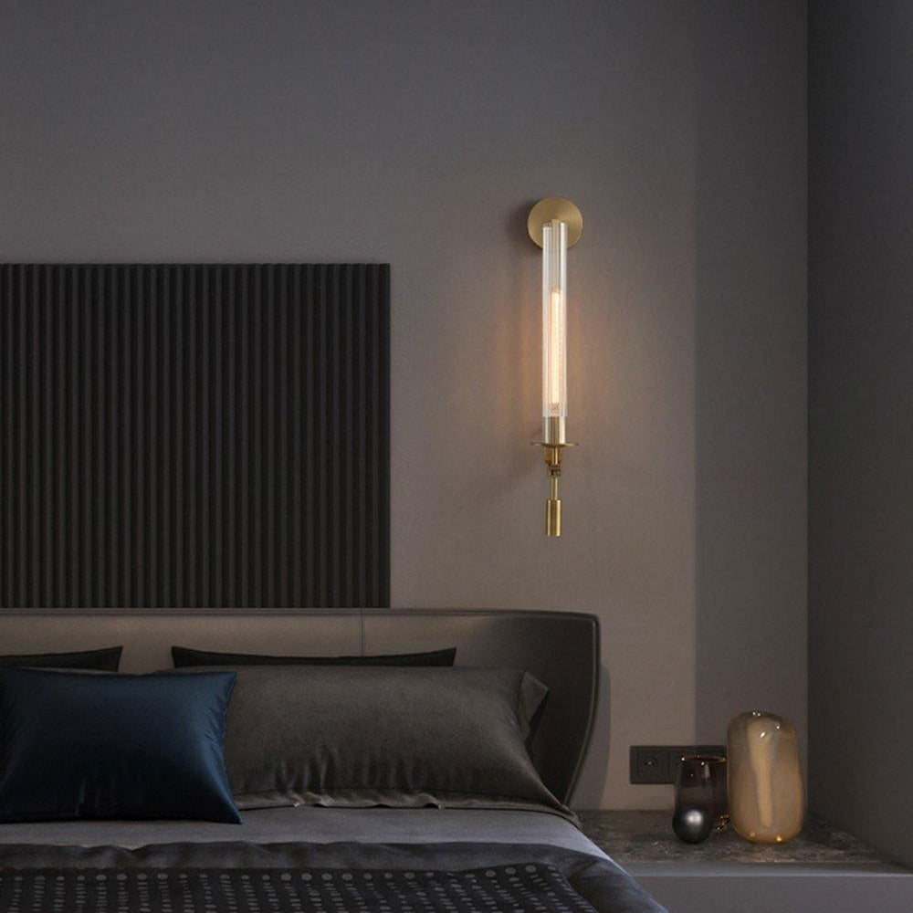 Kristy Glass Indoor Wall Lamp Farmhouse - Letslighting