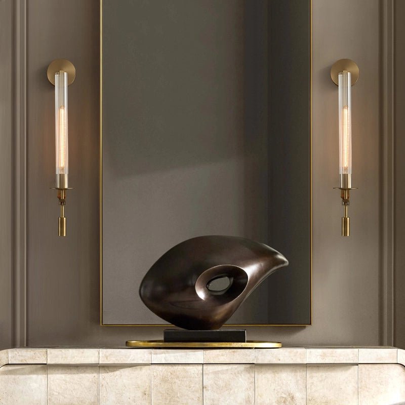 Kristy Glass Indoor Wall Lamp Farmhouse - Letslighting
