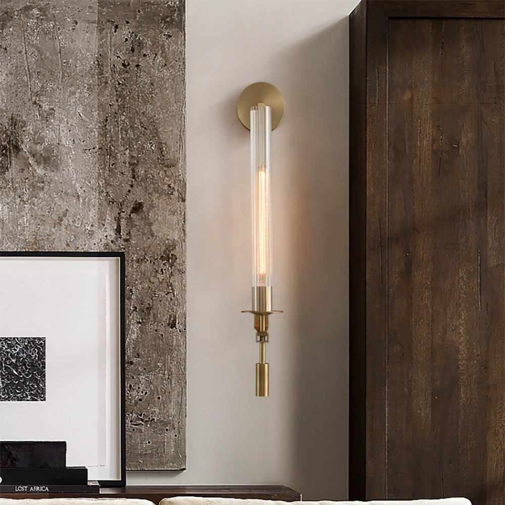 Kristy Glass Indoor Wall Lamp Farmhouse - Letslighting