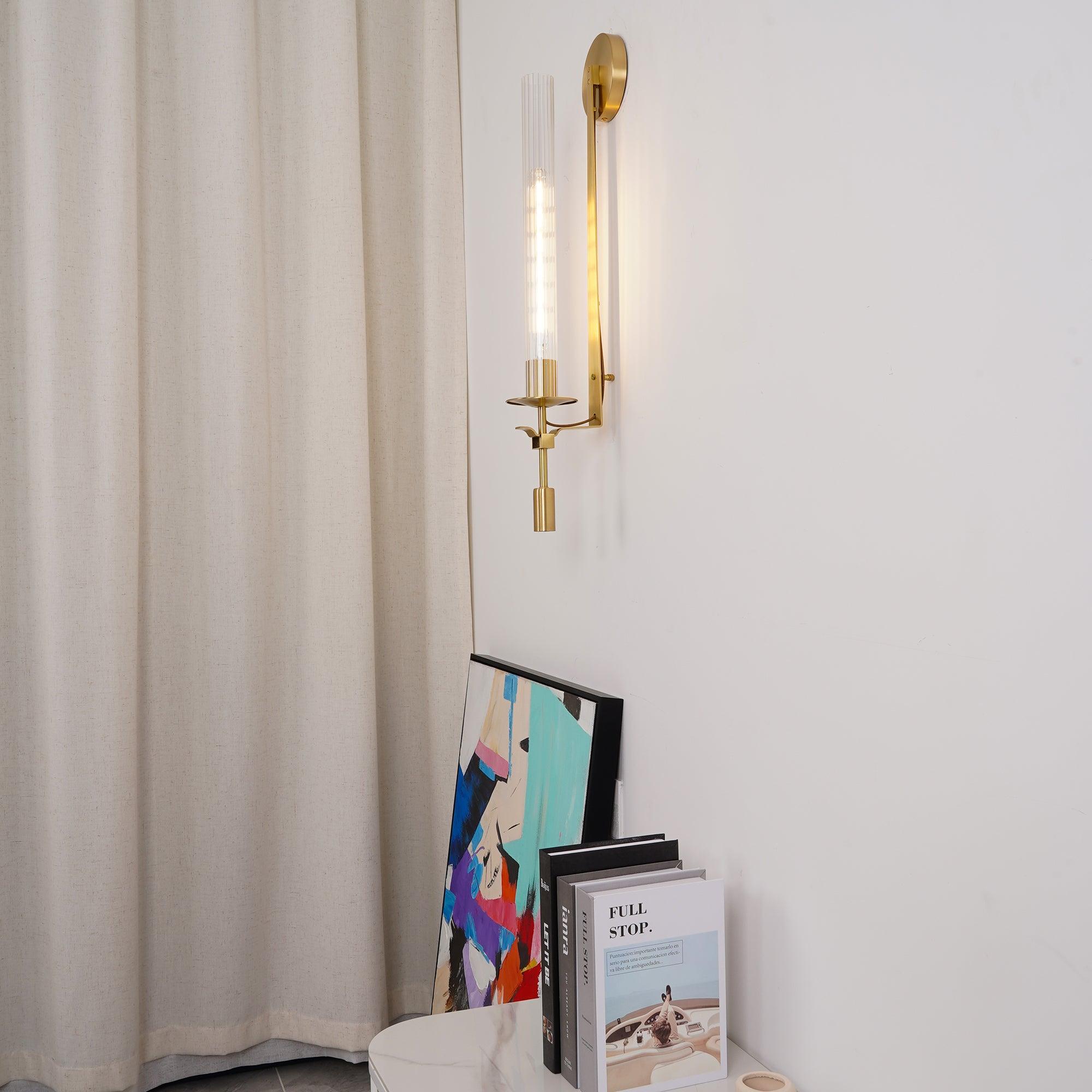 Kristy Glass Indoor Wall Lamp Farmhouse - Letslighting