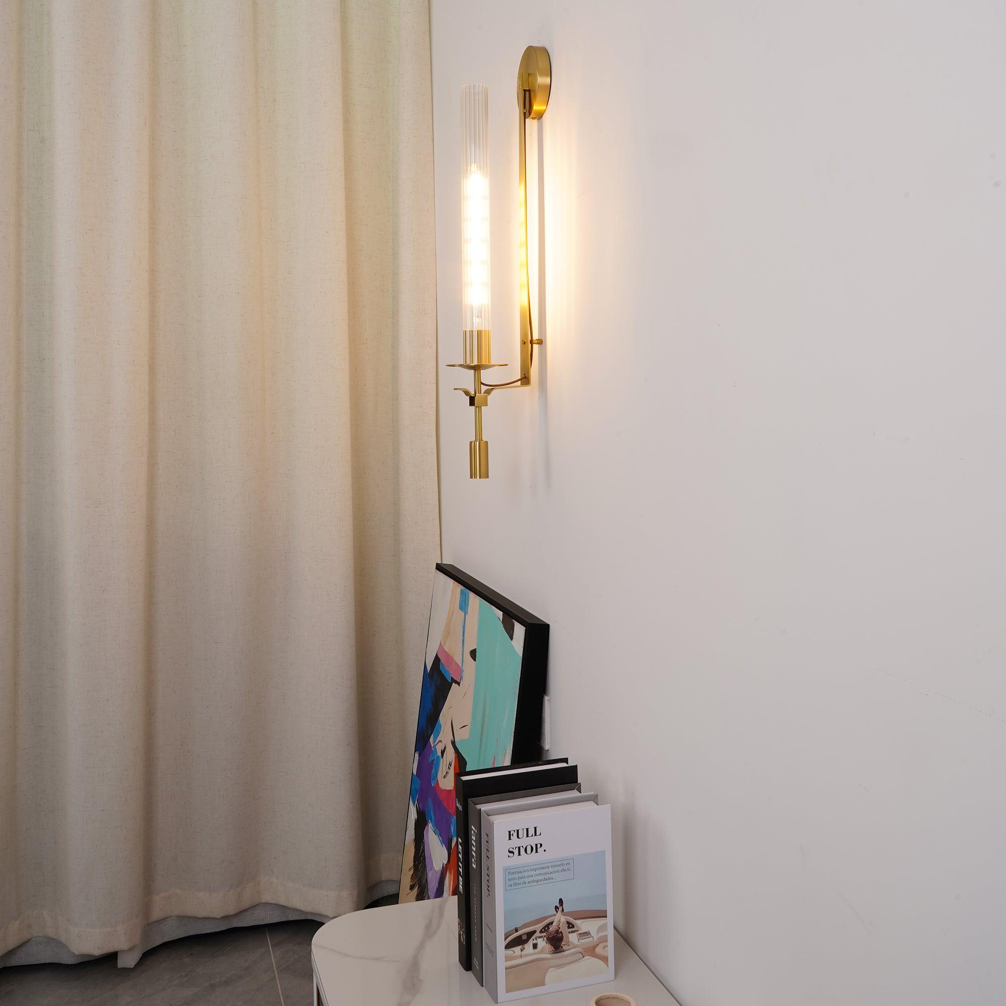 Kristy Glass Indoor Wall Lamp Farmhouse - Letslighting