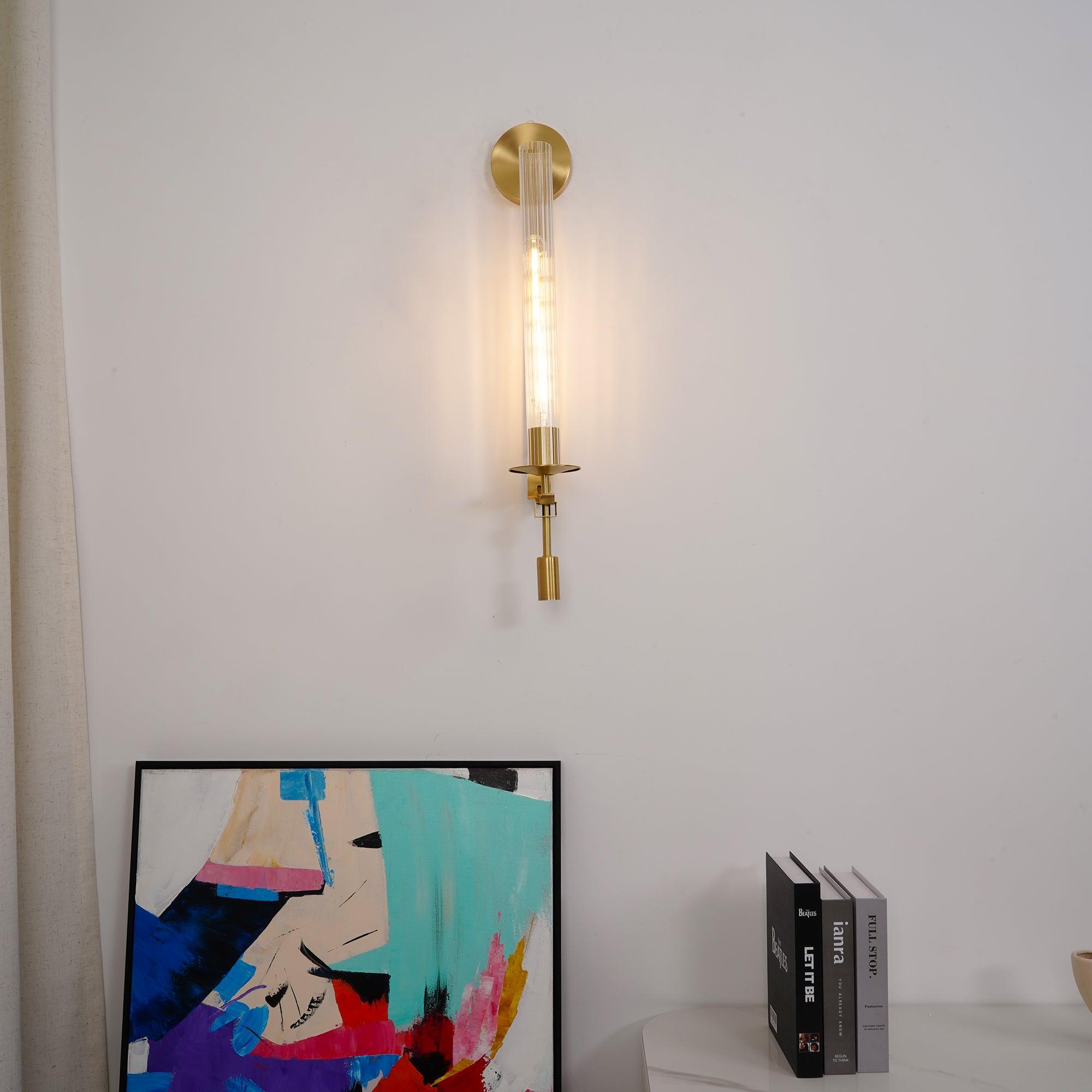 Kristy Glass Indoor Wall Lamp Farmhouse - Letslighting