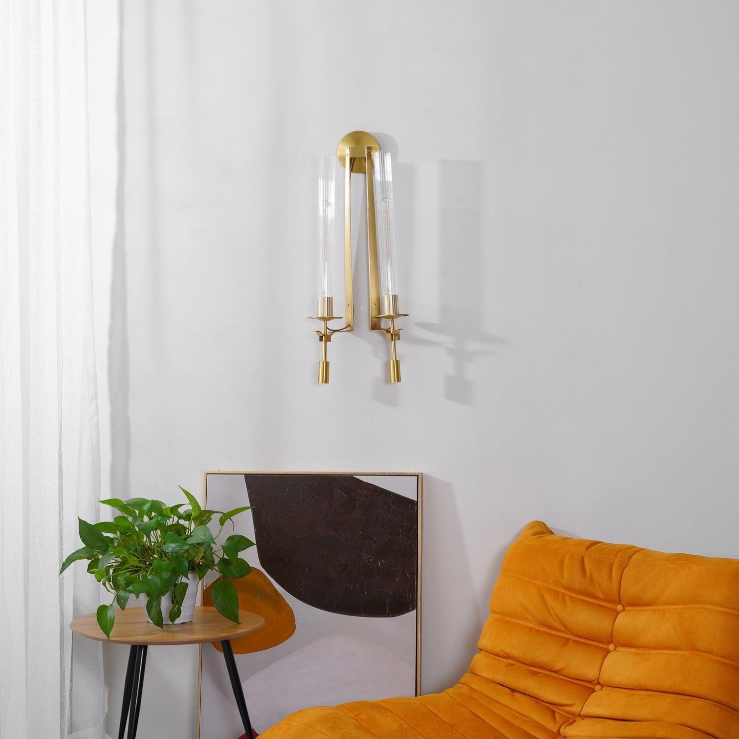 Kristy Glass Indoor Wall Lamp Farmhouse - Letslighting