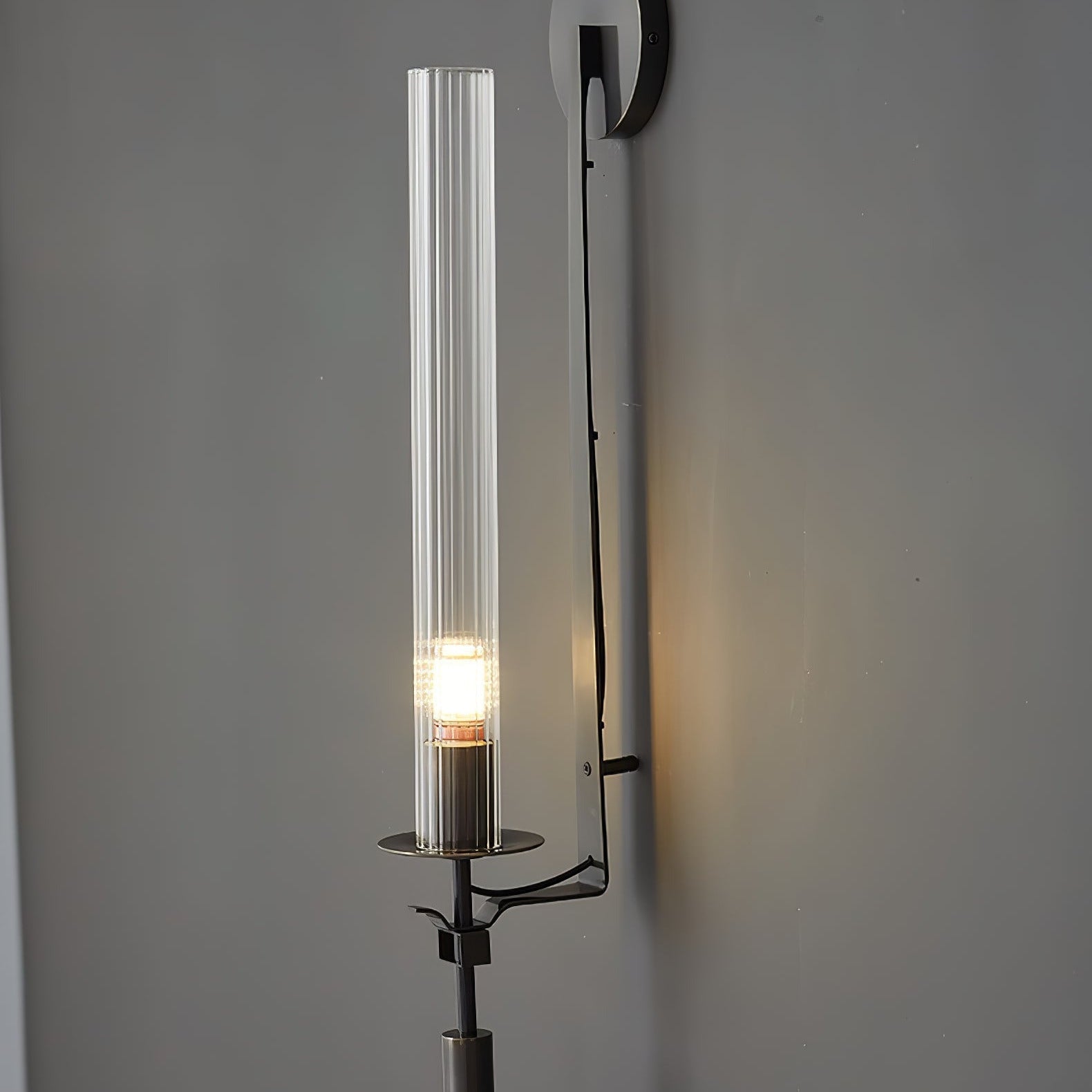 Kristy Glass Indoor Wall Lamp Farmhouse - Letslighting