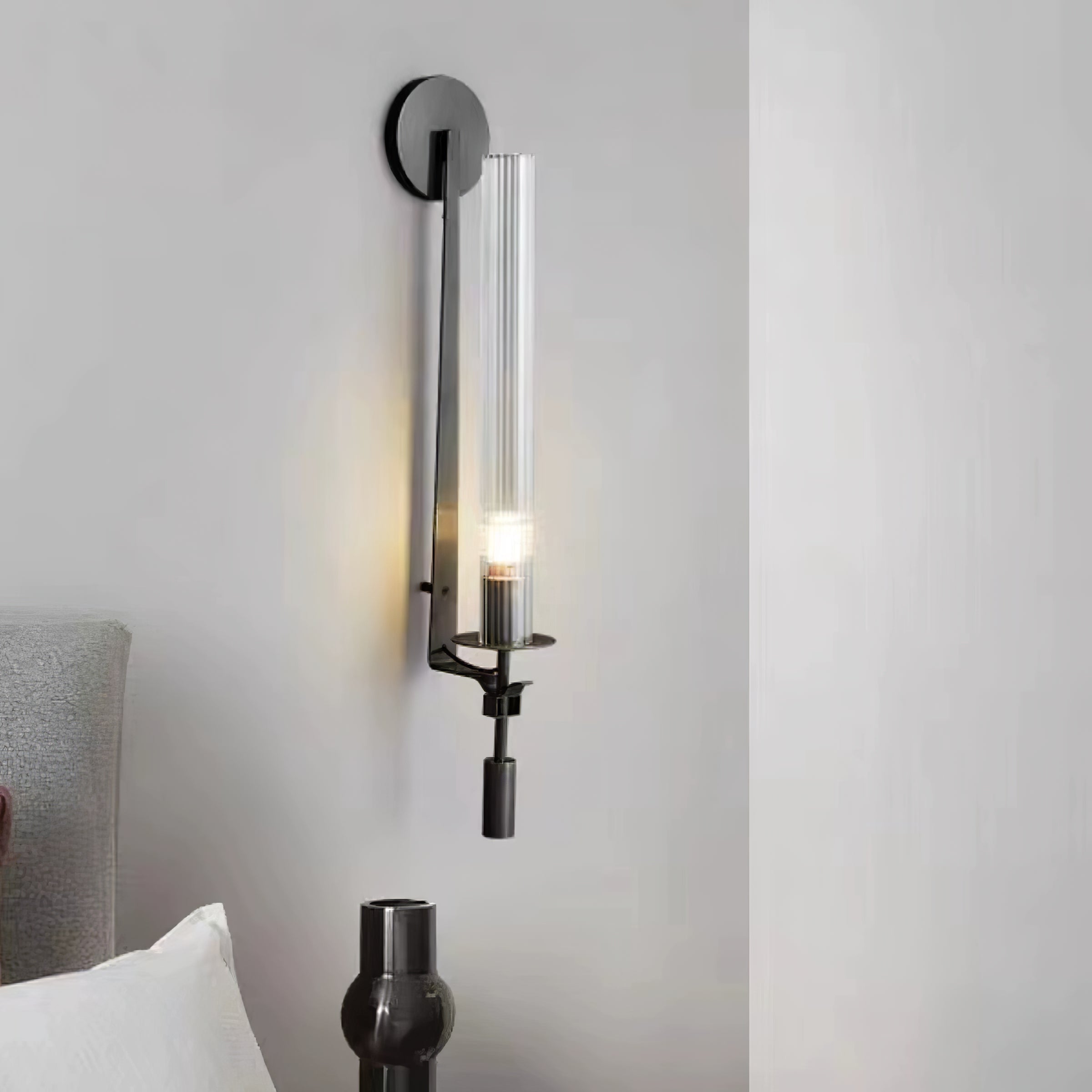 Kristy Glass Indoor Wall Lamp Farmhouse - Letslighting