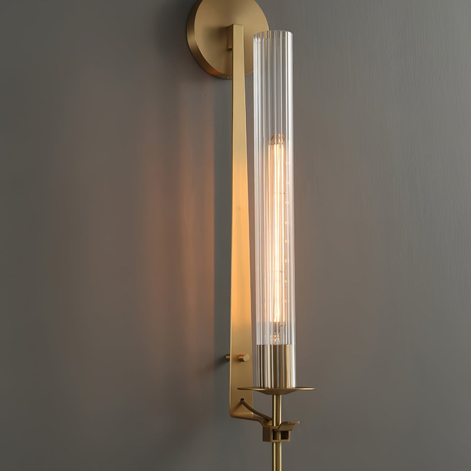 Kristy Glass Indoor Wall Lamp Farmhouse - Letslighting