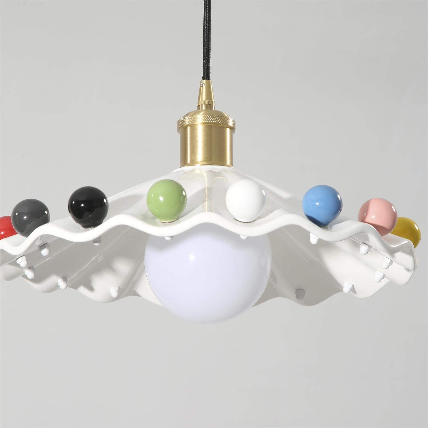 Pixen Wavy Ceramic Shade Pendant Lamp - Letslighting