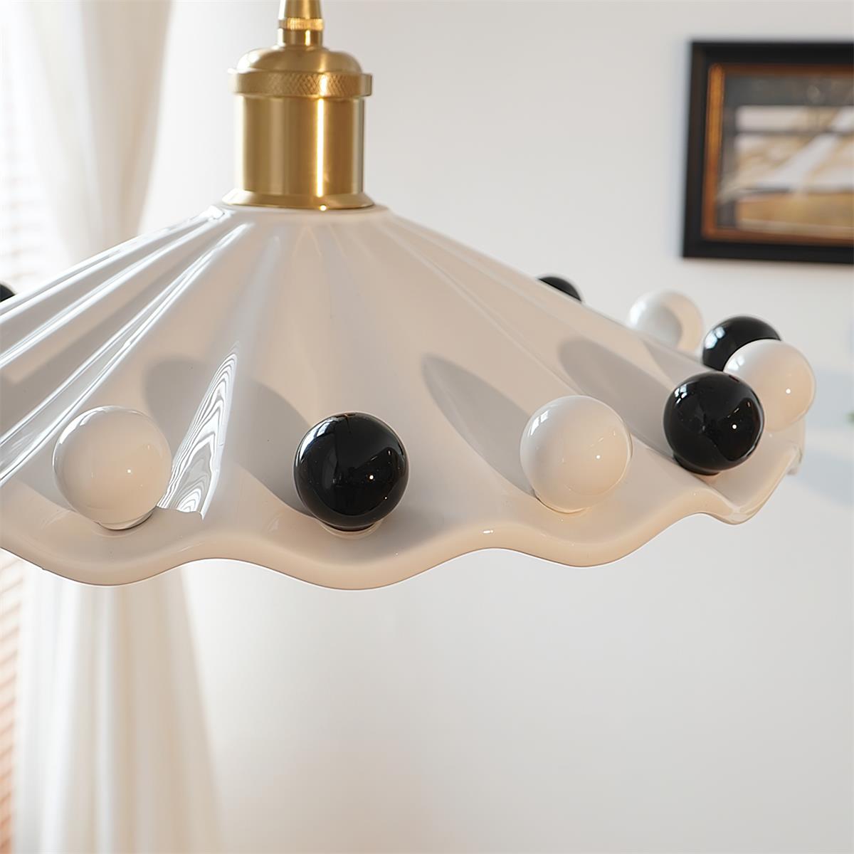 Pixen Wavy Ceramic Shade Pendant Lamp - Letslighting