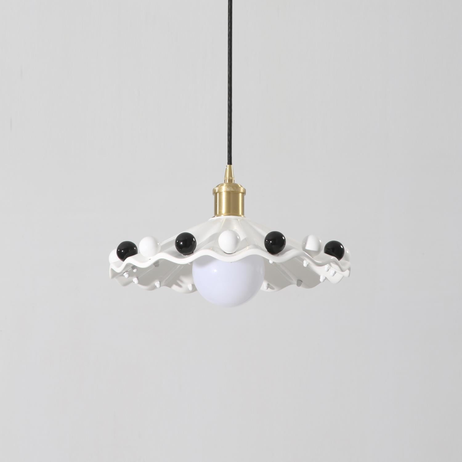 Pixen Wavy Ceramic Shade Pendant Lamp - Letslighting