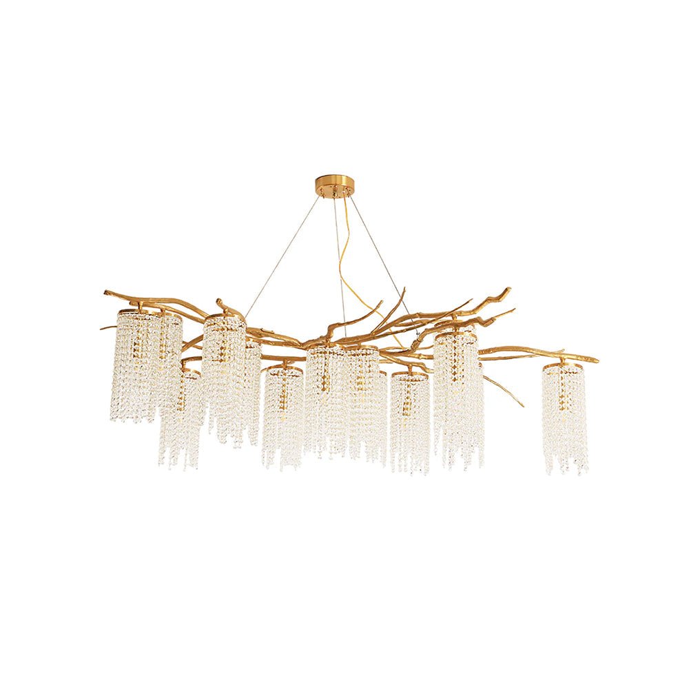 Avvariel Organic Brass Chandelier - Letslighting