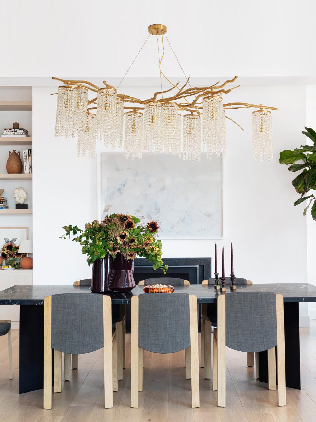 Avvariel Organic Brass Chandelier - Letslighting