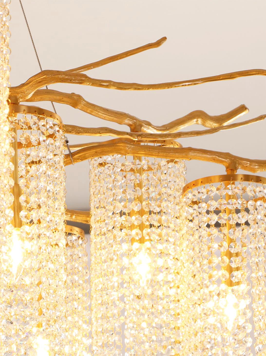 Avvariel Organic Brass Chandelier - Letslighting