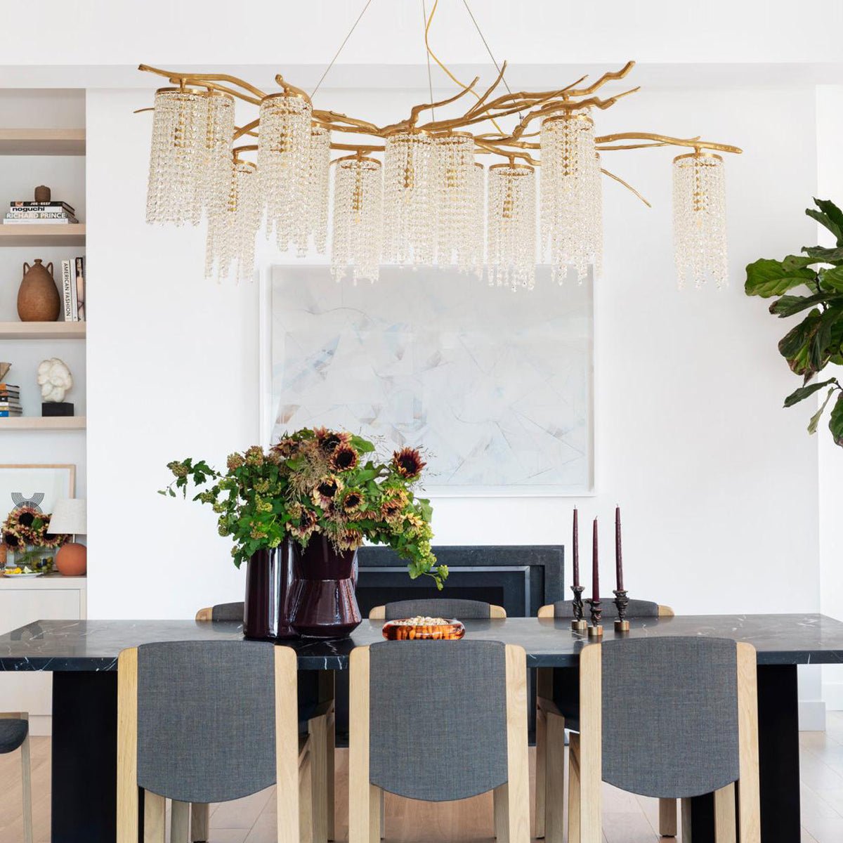 Avvariel Organic Brass Chandelier - Letslighting