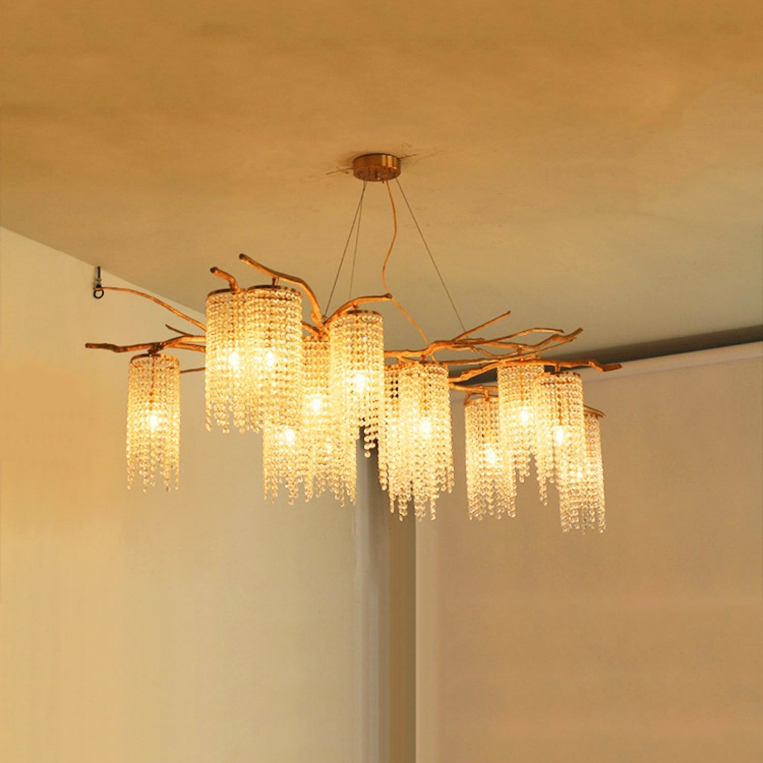 Avvariel Organic Brass Chandelier - Letslighting