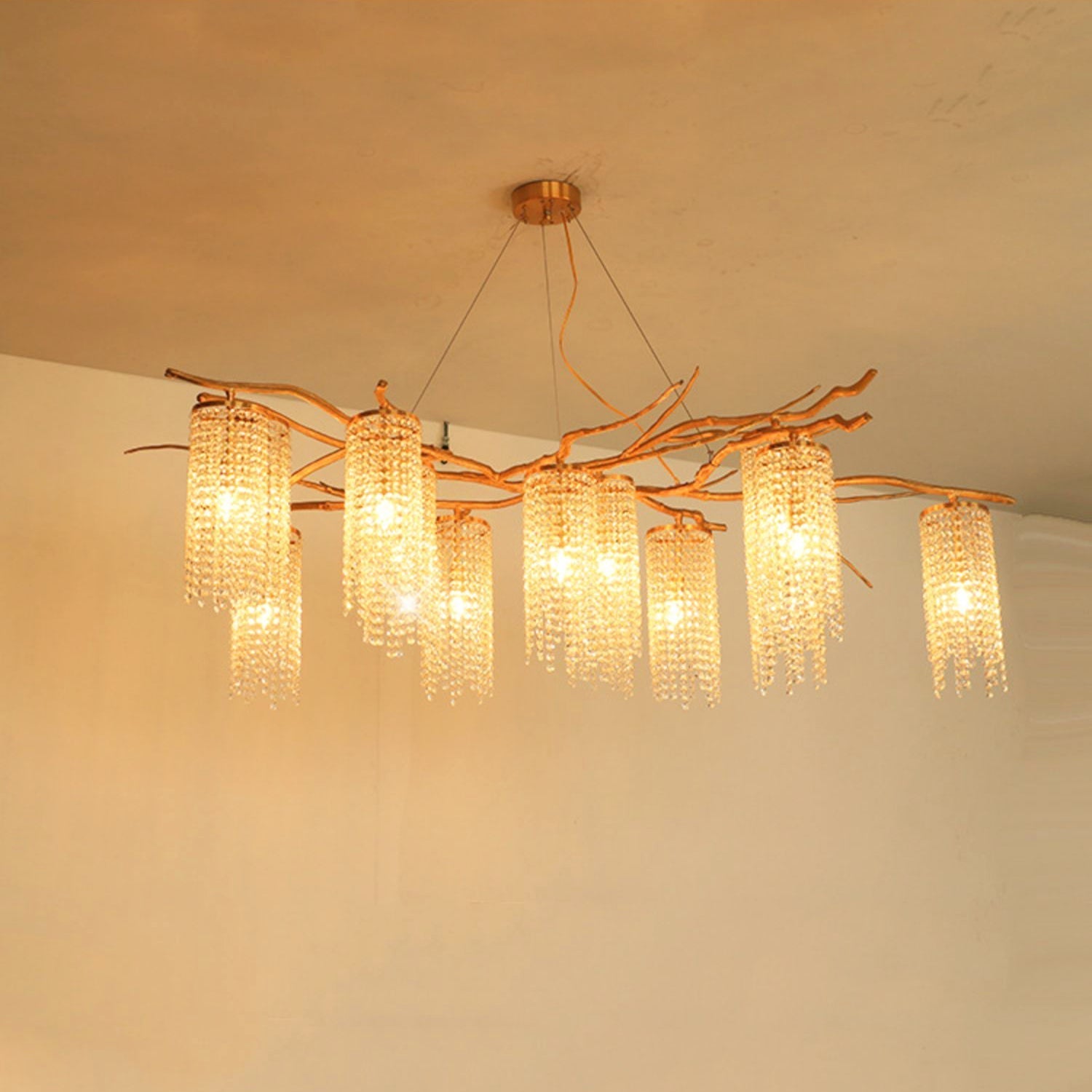 Avvariel Organic Brass Chandelier - Letslighting