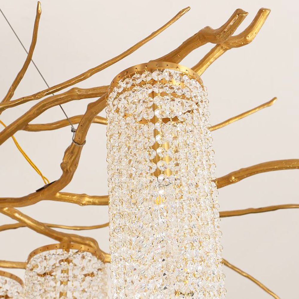 Avvariel Organic Brass Chandelier - Letslighting