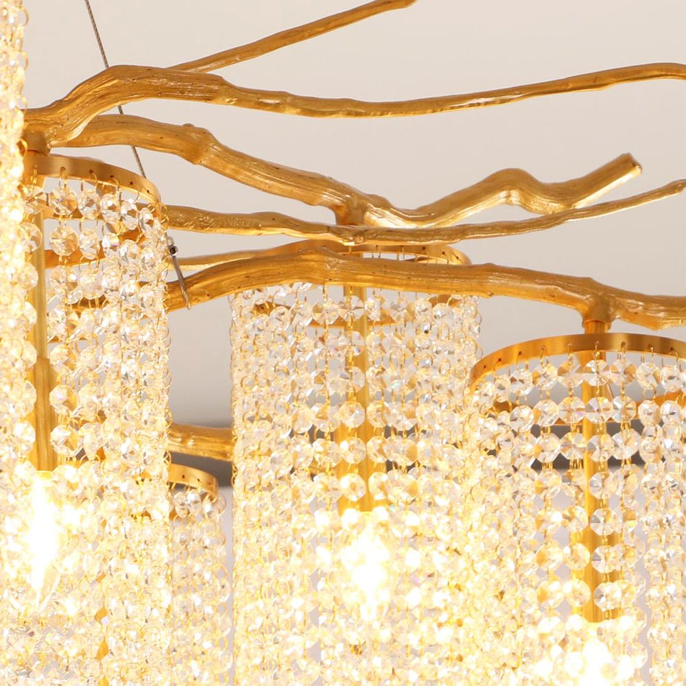 Avvariel Organic Brass Chandelier - Letslighting