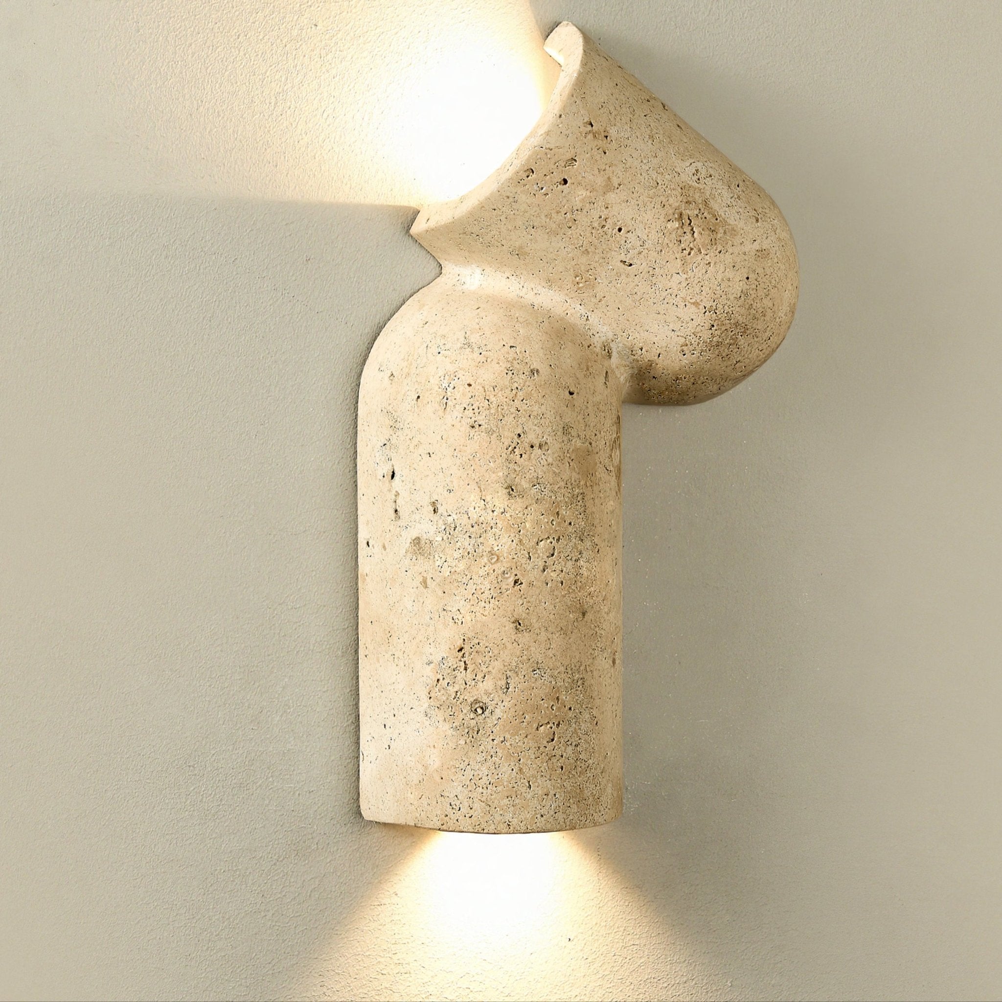 Valoreth Travertine Wall Light