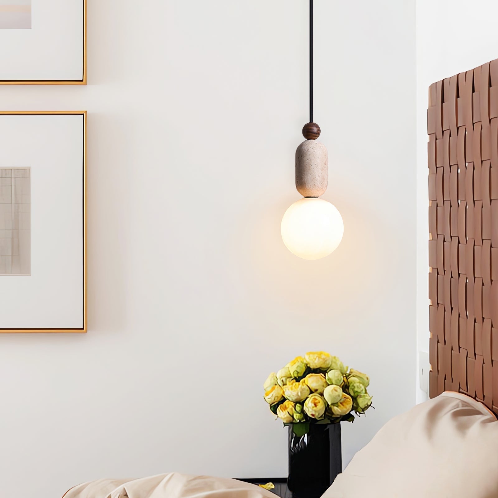 Vaarnii Travertine Pendant Light