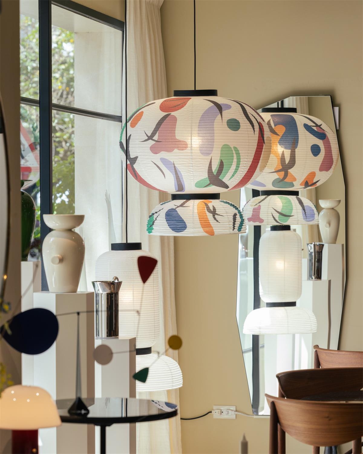 Formakami Pendant Lamp Abstract Layered Rice Paper - Letslighting