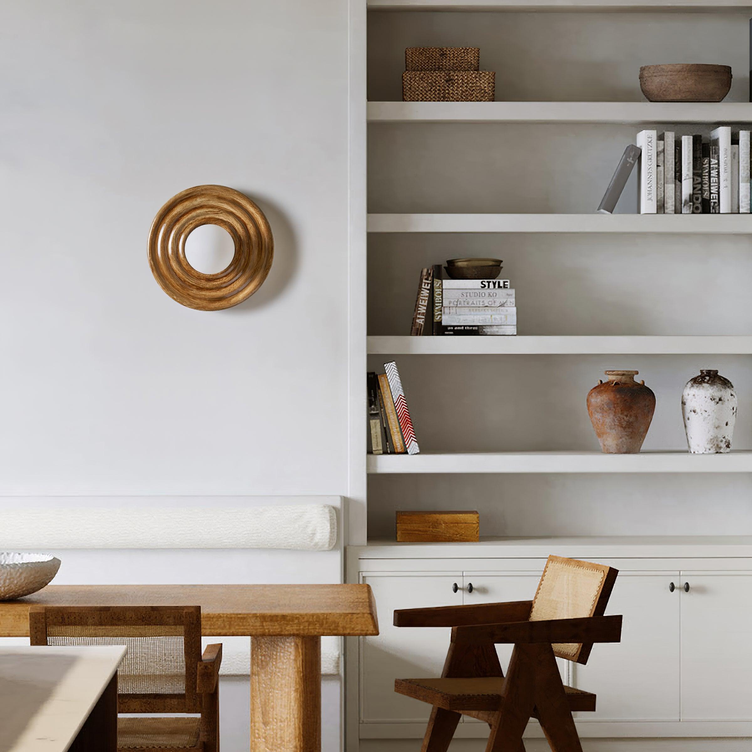 Ceiling Light Body Resin Rippled Canopy Organic Minimalist - Letslighting