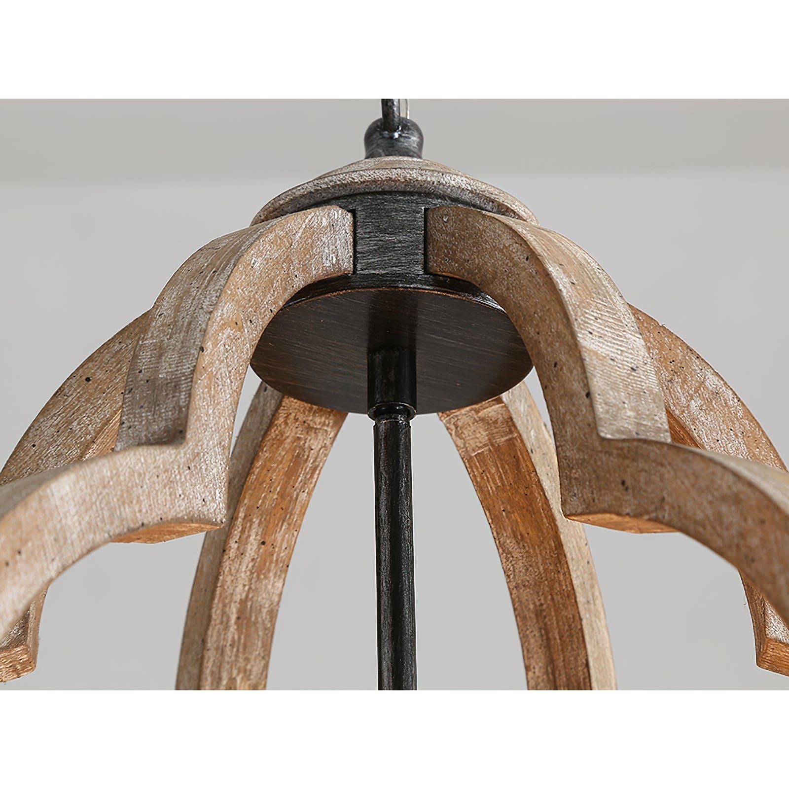 Cilorora Vintage Industrial Wood Pendant Lamp - Letslighting
