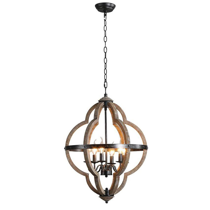 Cilorora Vintage Industrial Wood Pendant Lamp - Letslighting