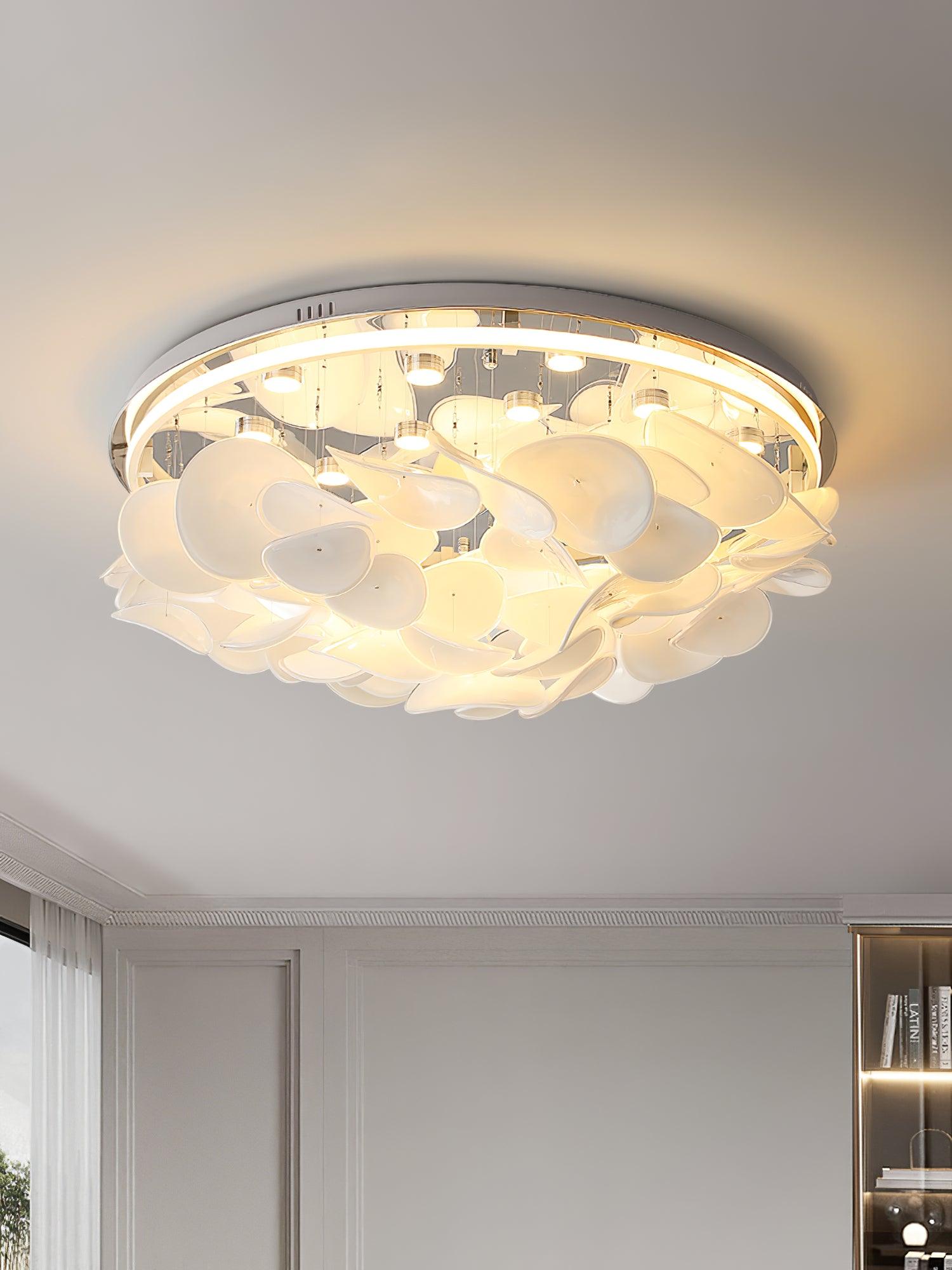Lustra French Floral Petal Ceiling Lamp for Modern Homes - Letslighting