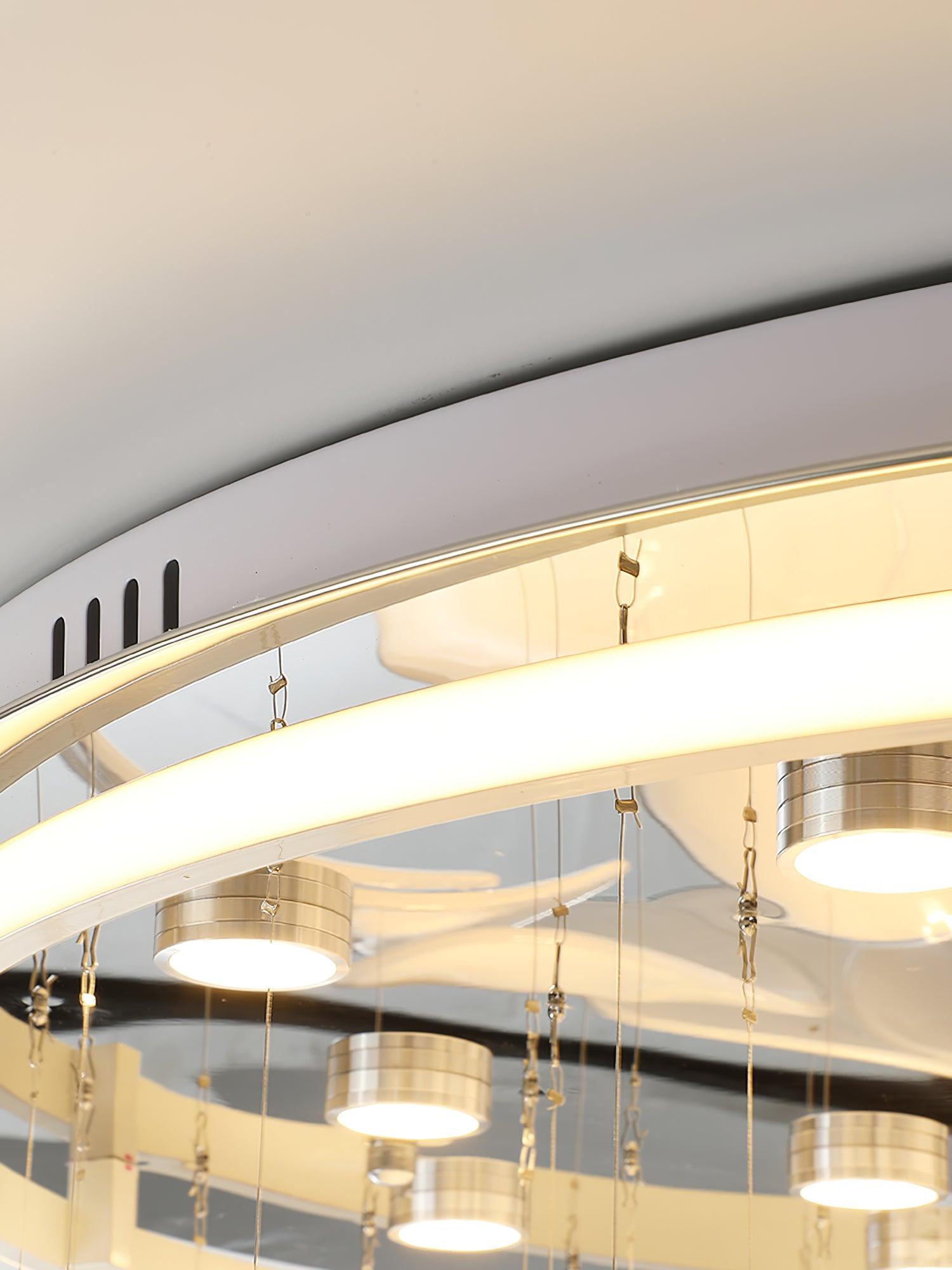 Lustra French Floral Petal Ceiling Lamp for Modern Homes - Letslighting