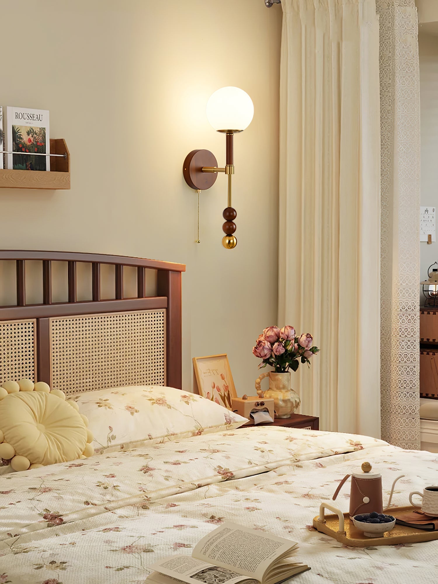 Hilda Roma Elegance Wood Sconce Wall lamp - Letslighting