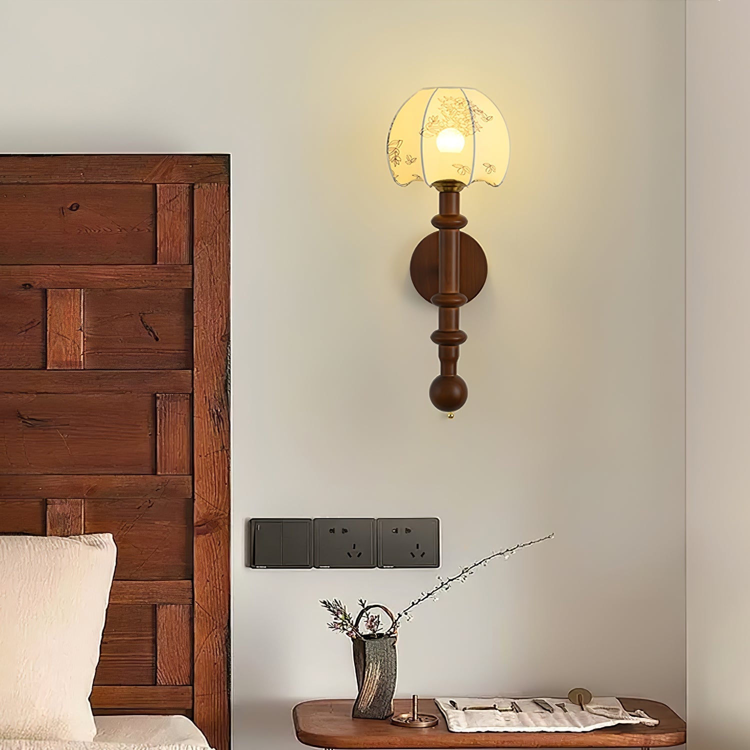 Hilda Roma Elegance Wood Sconce Wall lamp - Letslighting