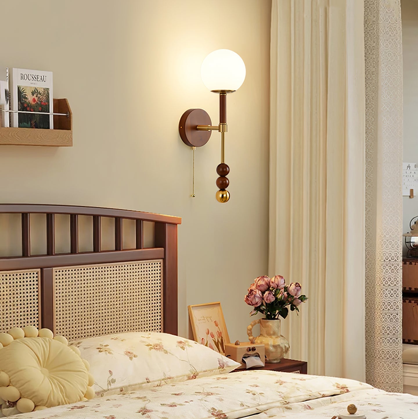 Hilda Roma Elegance Wood Sconce Wall lamp - Letslighting