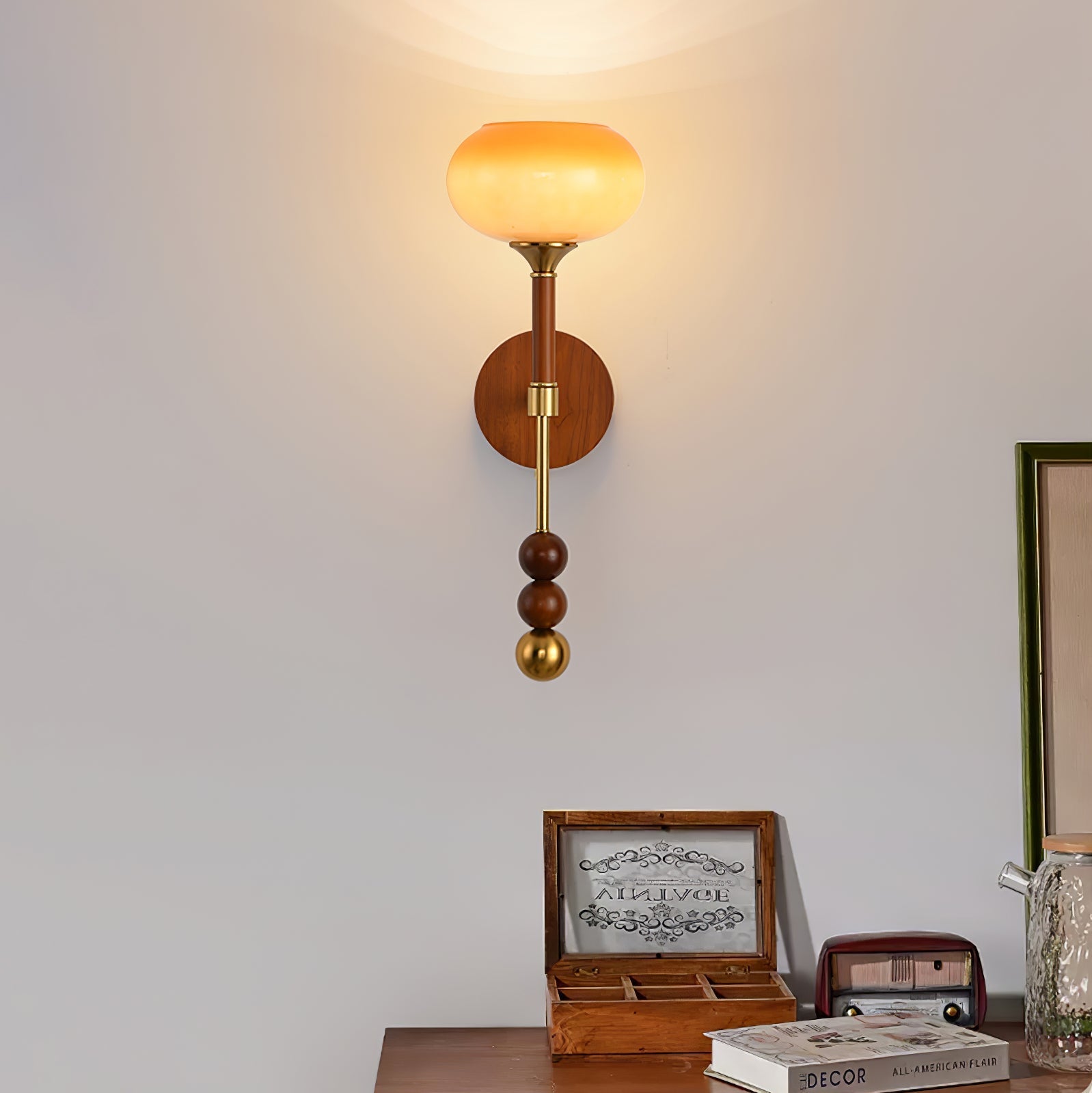 Hilda Roma Elegance Wood Sconce Wall lamp - Letslighting