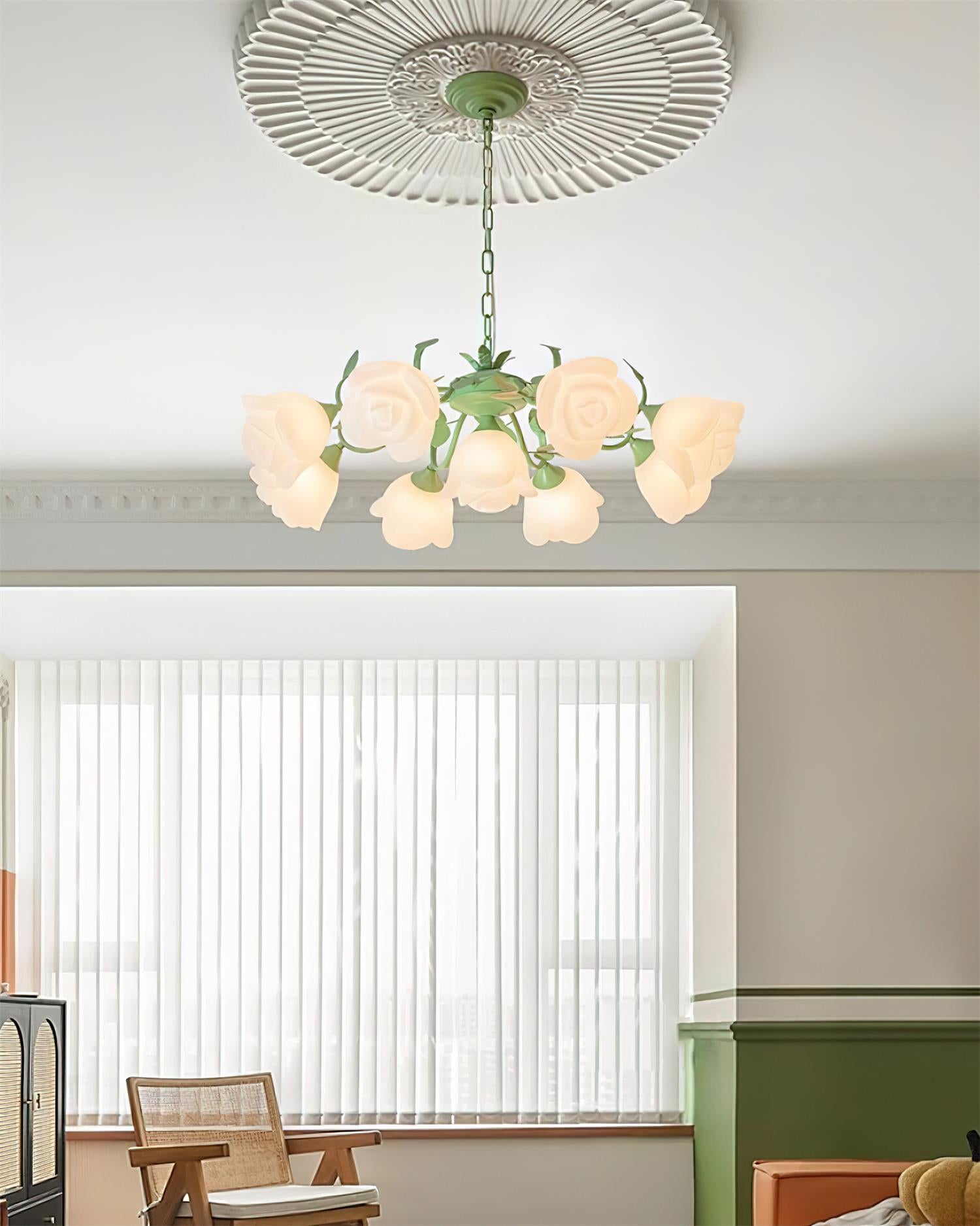Siena Chandelier Floral Petal Romance - Letslighting