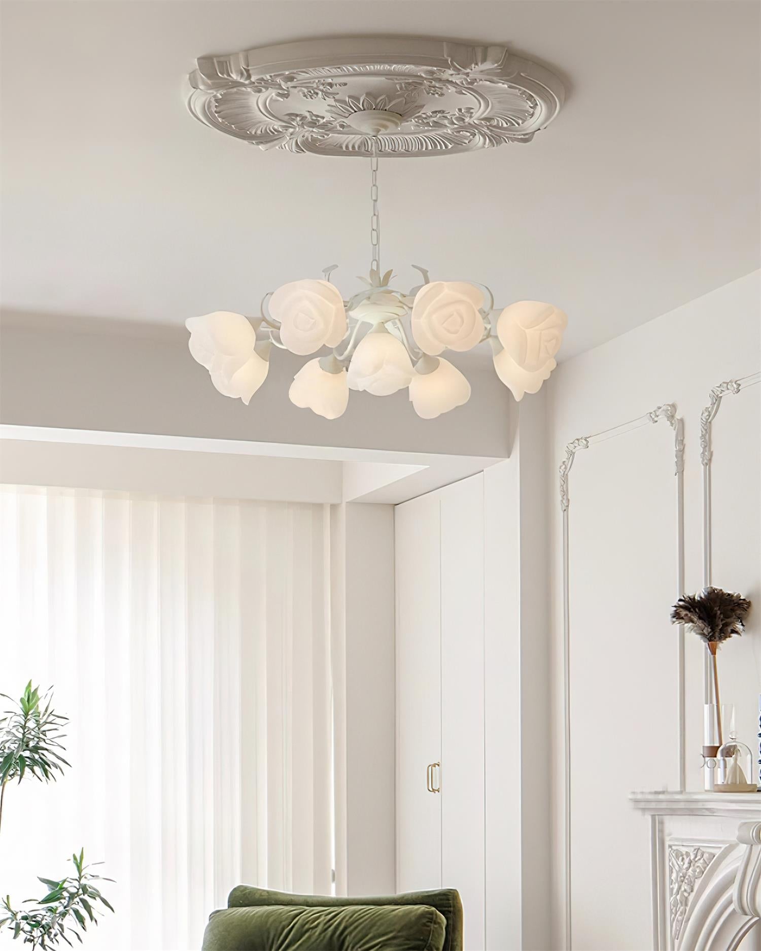 Siena Chandelier Floral Petal Romance - Letslighting