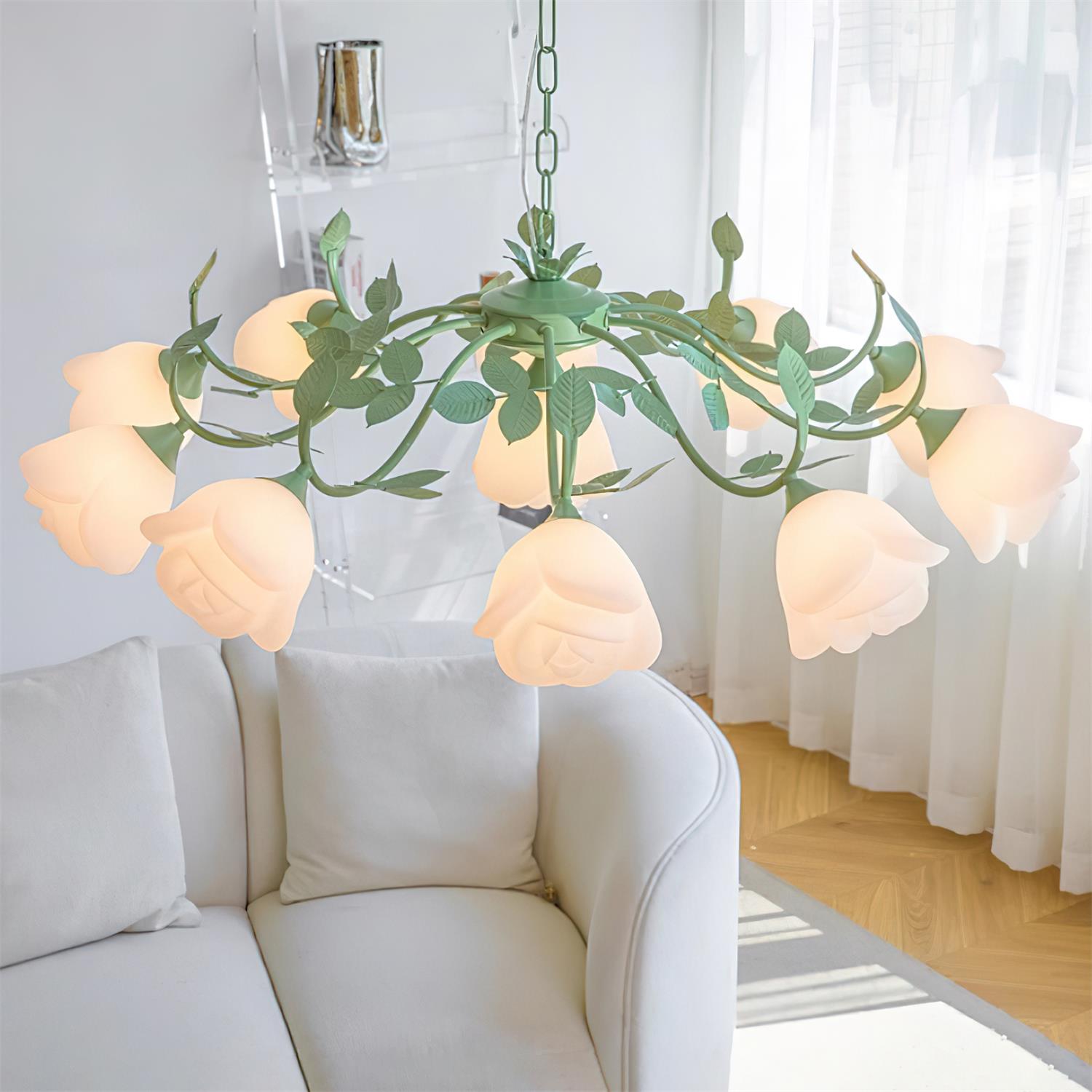 Siena Chandelier Floral Petal Romance - Letslighting