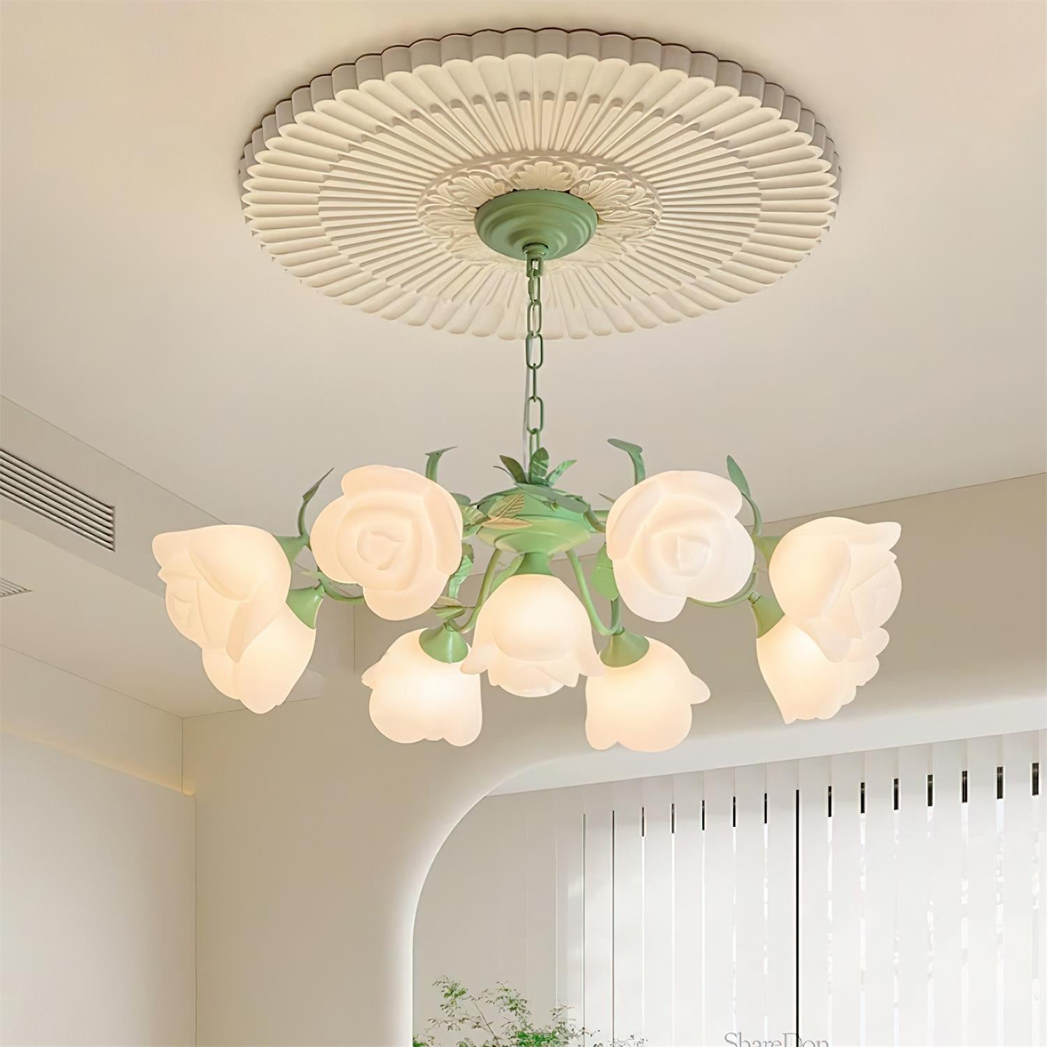 Siena Chandelier Floral Petal Romance - Letslighting