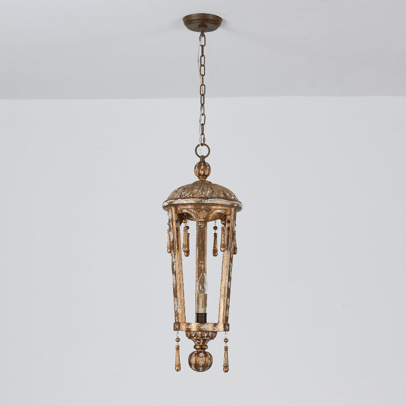 Nylire Individual Creativity Woodcarving Lantern Pendant Lamp - Letslighting