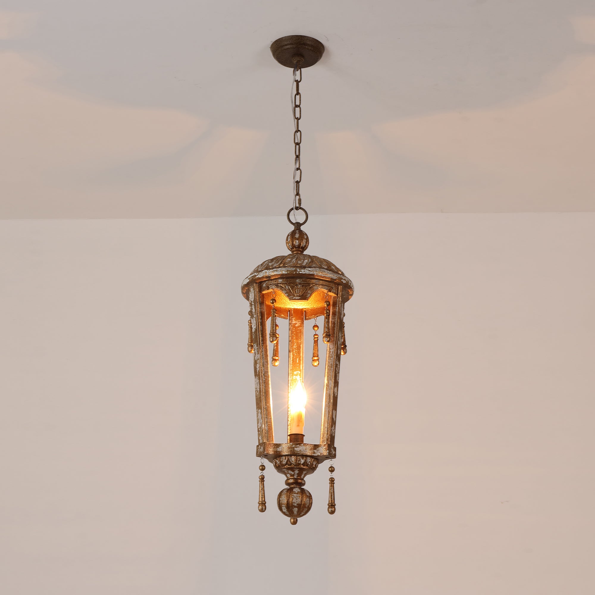 Nylire Individual Creativity Woodcarving Lantern Pendant Lamp - Letslighting