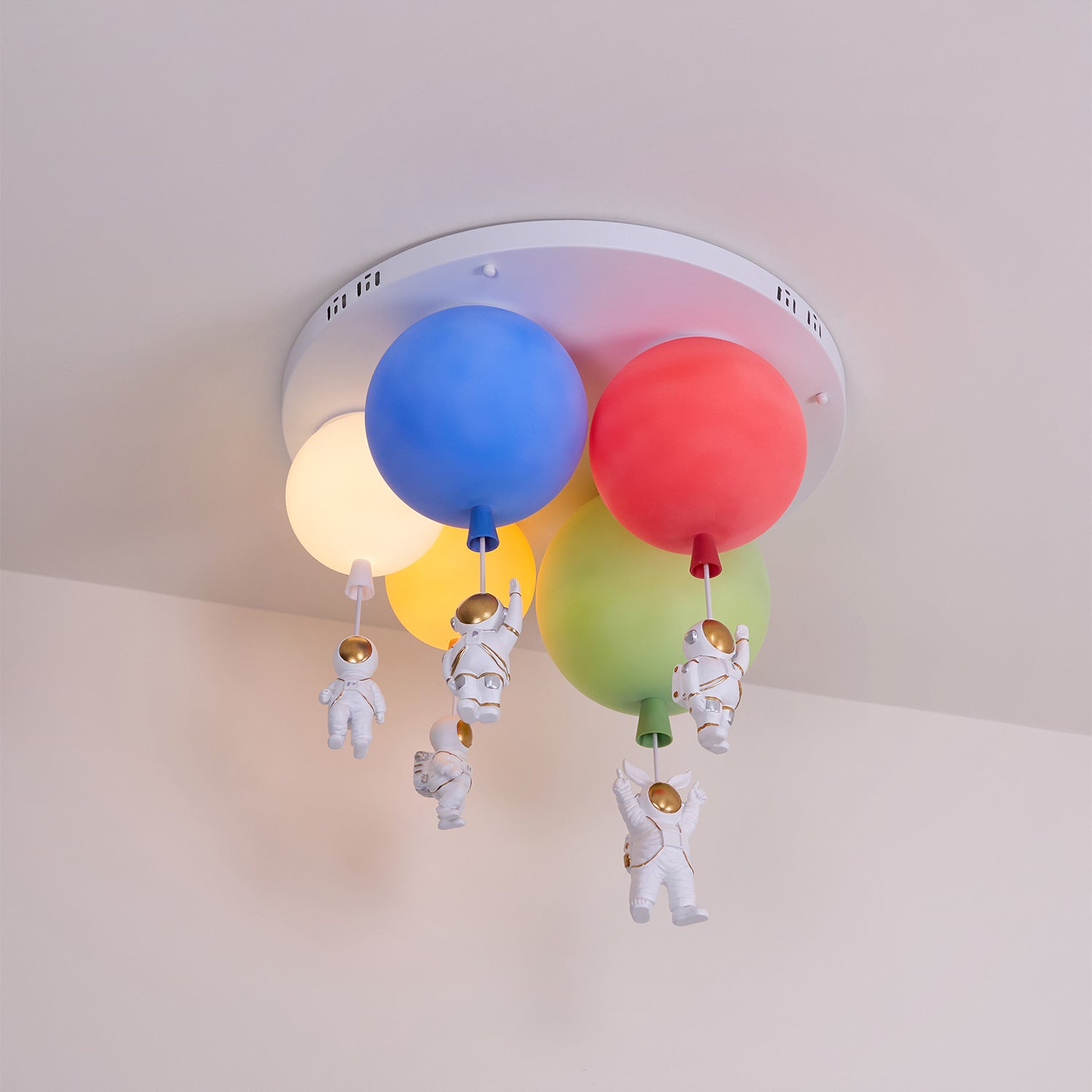 Izorora Frosted Balloon Combination Ceiling Lamp - Letslighting