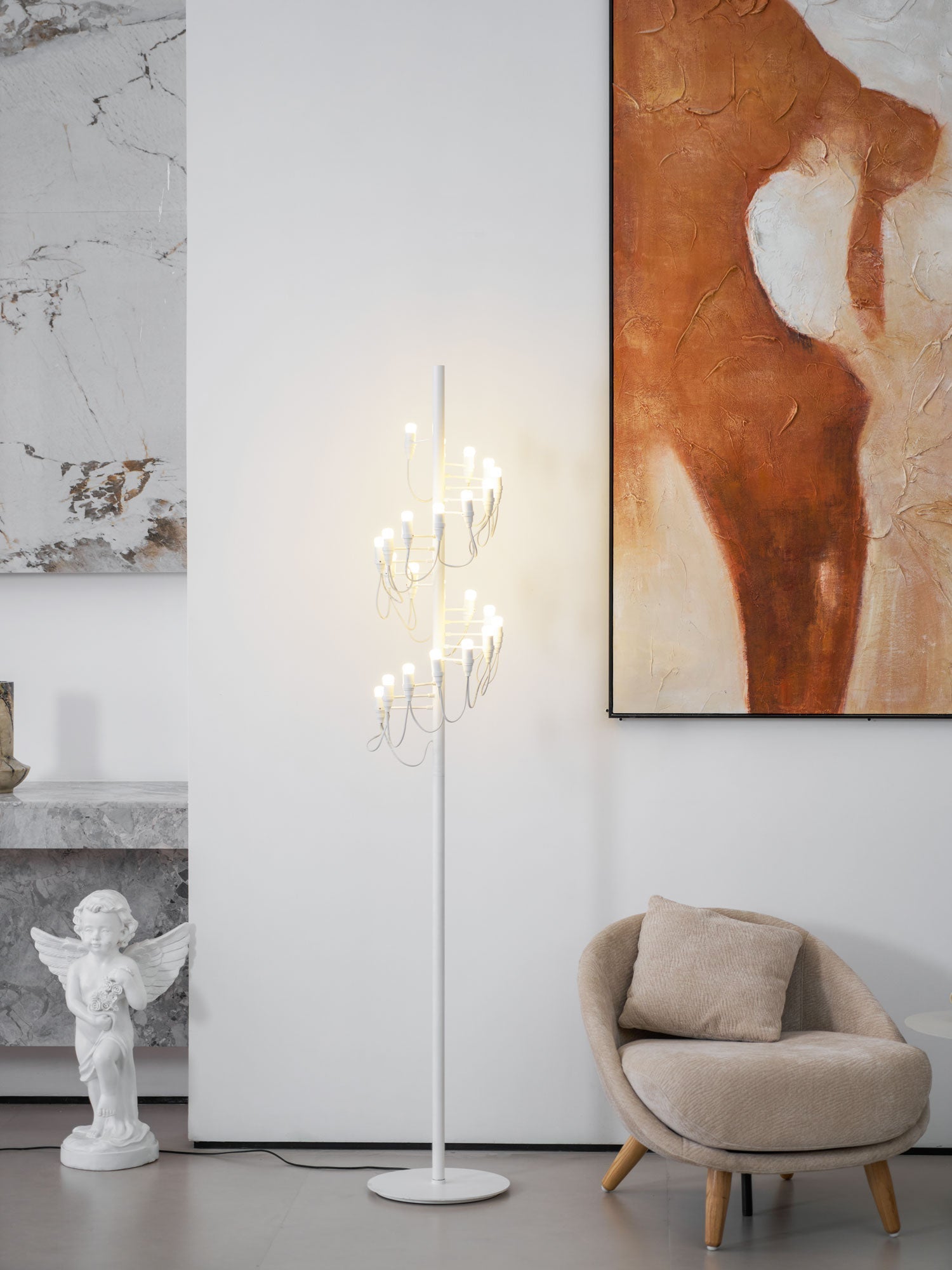 Olliryra Sculptural Steel Floor Lamp - Letslighting
