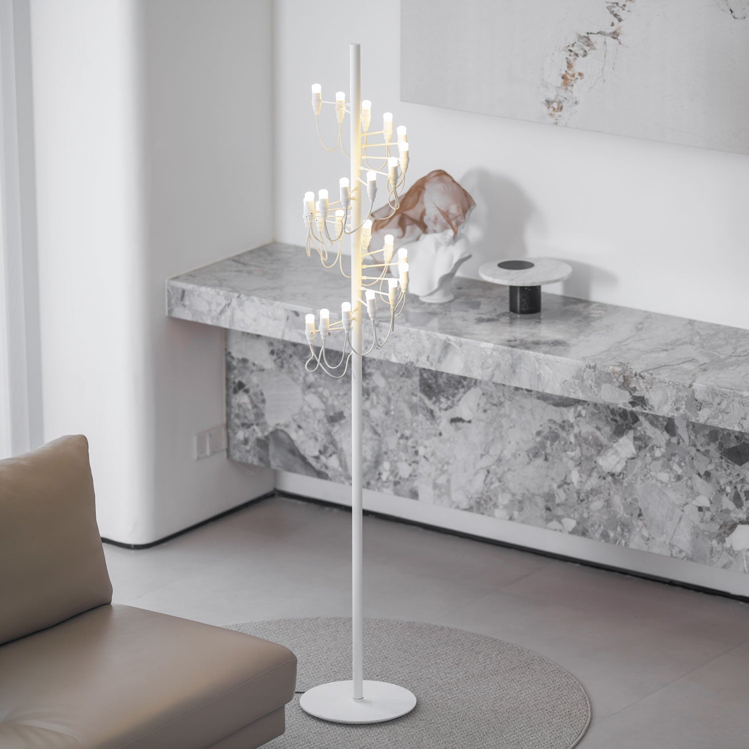Olliryra Sculptural Steel Floor Lamp - Letslighting