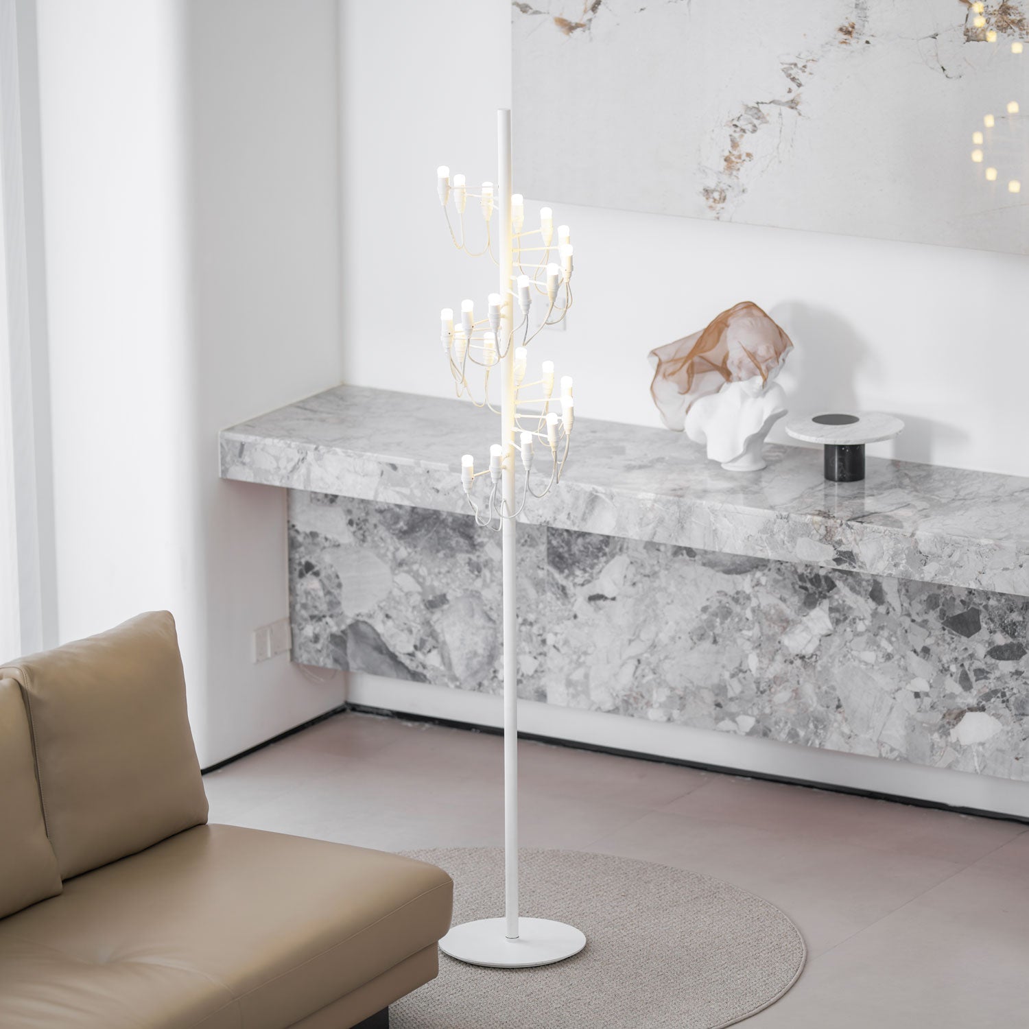 Olliryra Sculptural Steel Floor Lamp - Letslighting