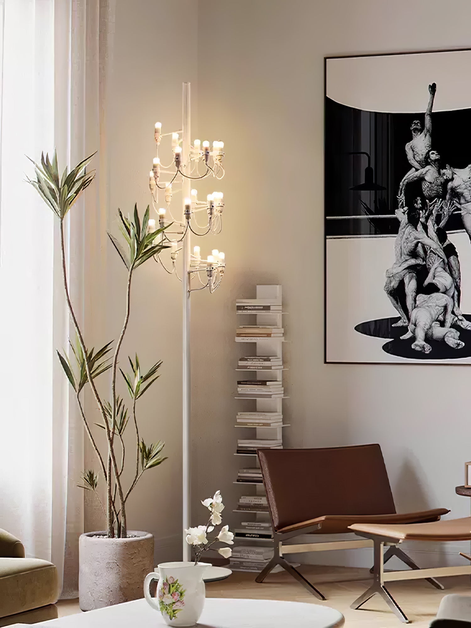 Olliryra Sculptural Steel Floor Lamp - Letslighting
