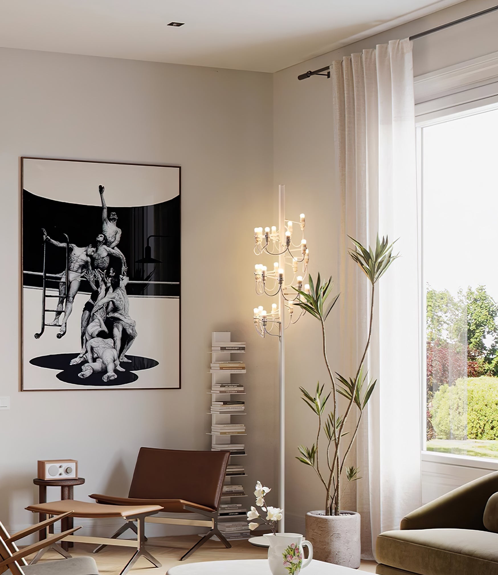 Olliryra Sculptural Steel Floor Lamp - Letslighting