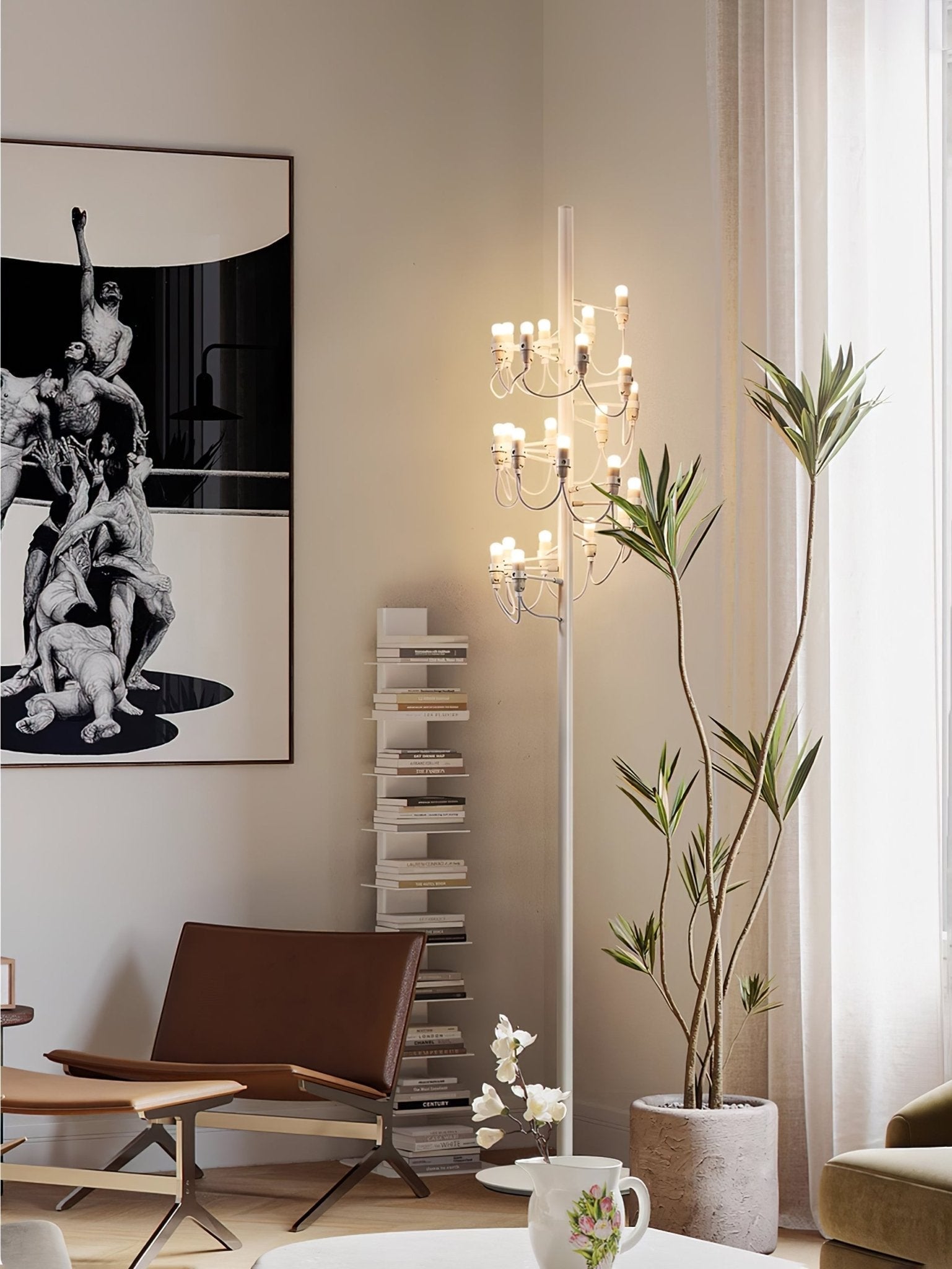 Olliryra Sculptural Steel Floor Lamp - Letslighting